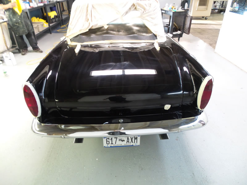 Sunbeam Tiger detail with paint correction