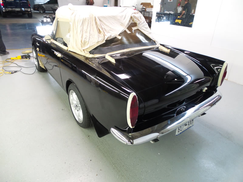 Sunbeam Tiger detail with paint correction