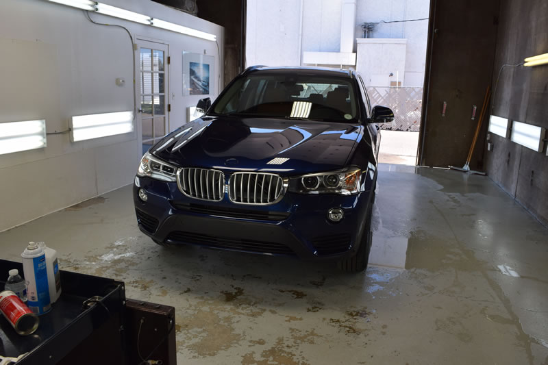 BMW X1 Drk Blue 18 plat and bumper