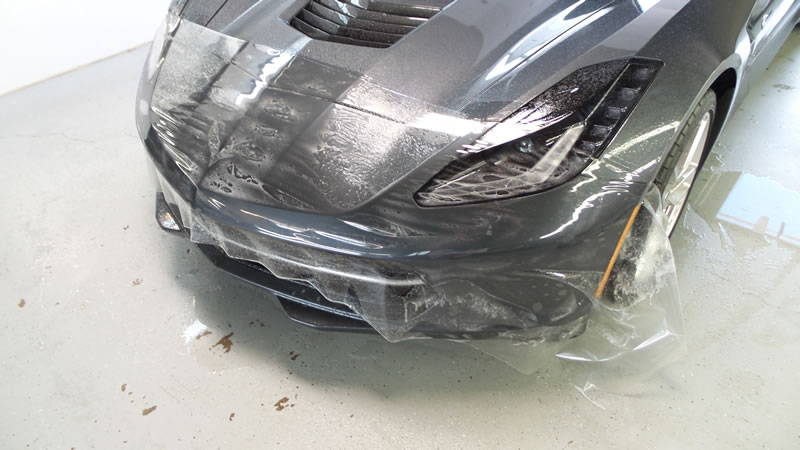 2014 Gray Corvette 24 plat and bumper