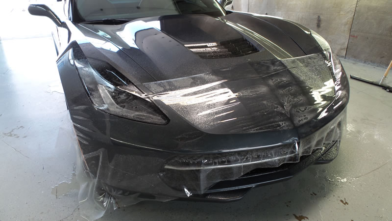 2014 Gray Corvette 24 plat and bumper