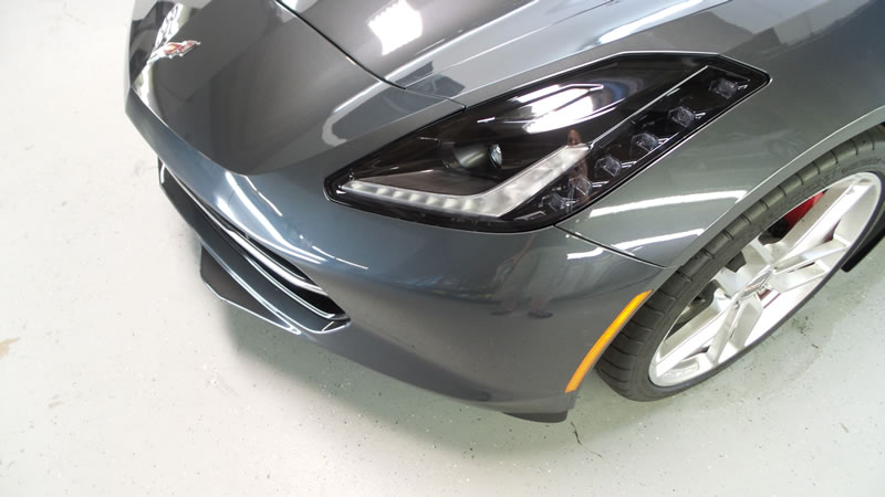 2014 Gray Corvette 24 plat and bumper