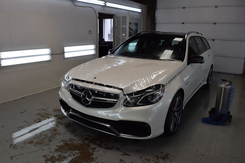 Mercedes E63 AMG wagon full wrap pkg