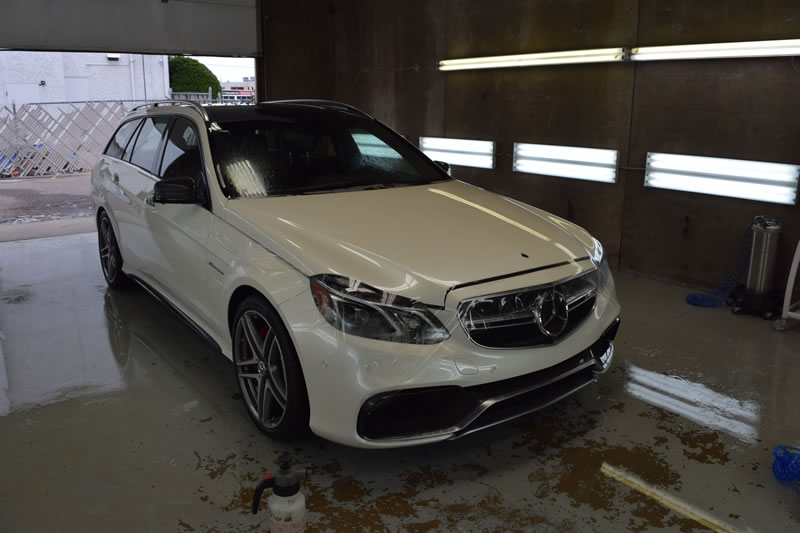 Mercedes E63 AMG wagon full wrap pkg