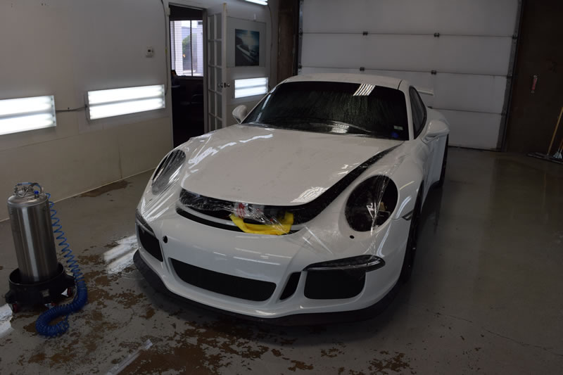 Porsche GT3 full wrap pkg White