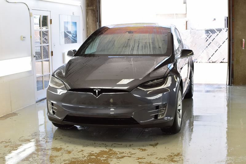 Tesla Model X full wrap pkg grey