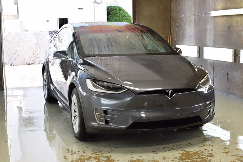 Tesla Model X full wrap pkg grey