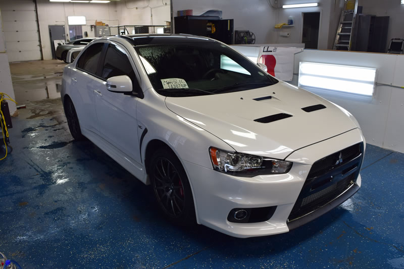 Mitsubishi Evo final edition 18 plat and bumper