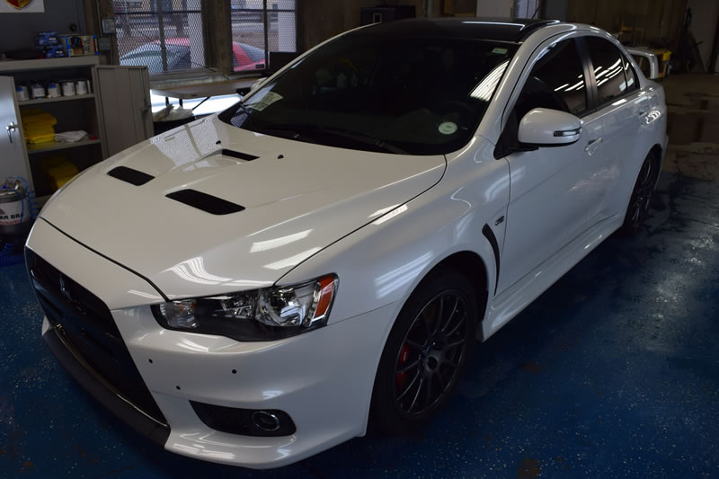 Mitsubishi Evo final edition 18 plat and bumper