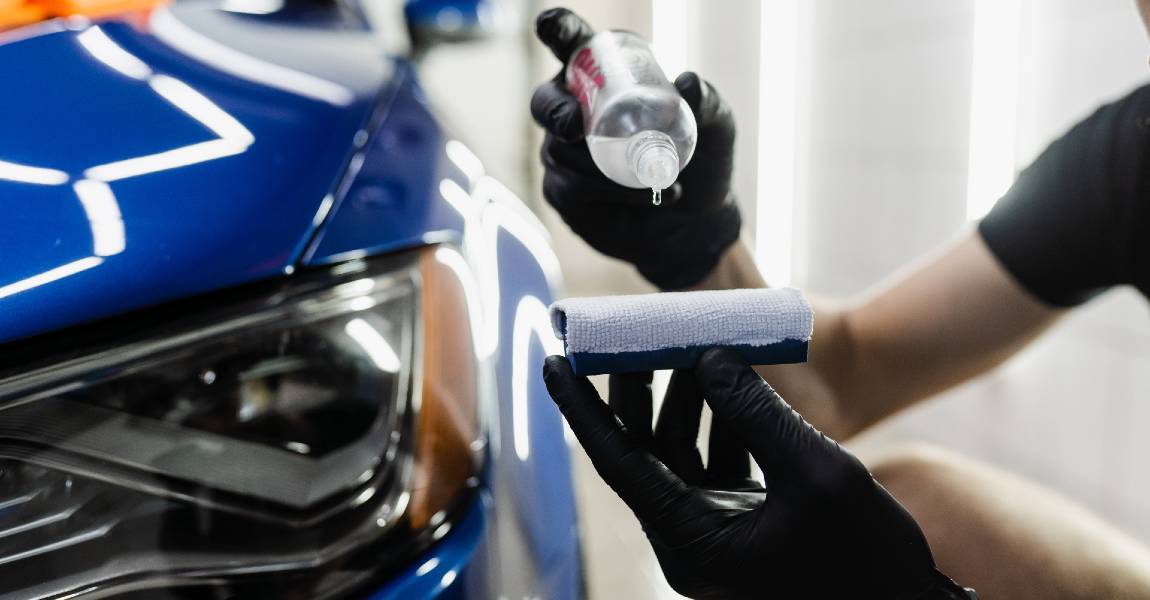 applying nano ceramic car coating