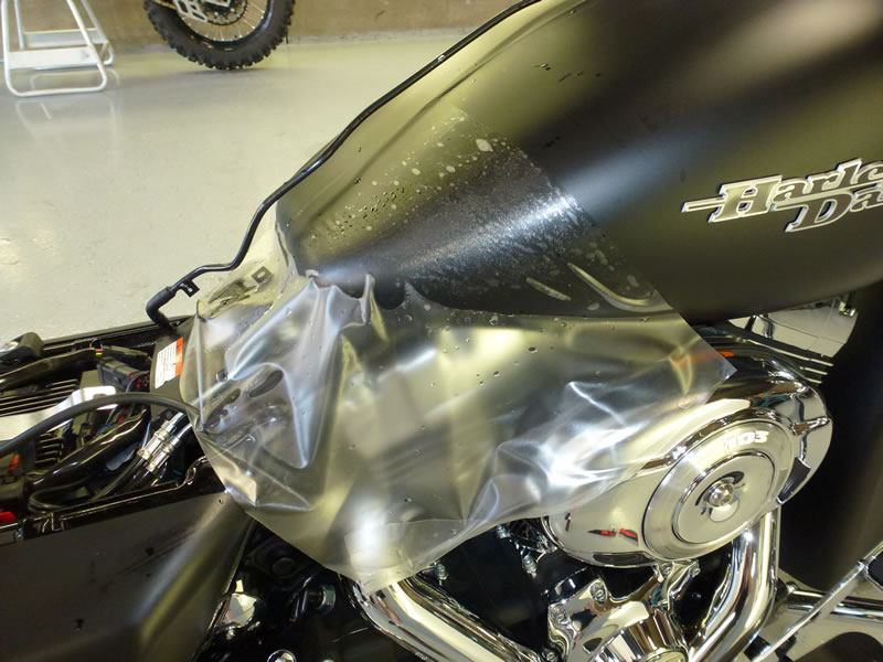 Harley Bagger Matte Black Wrap