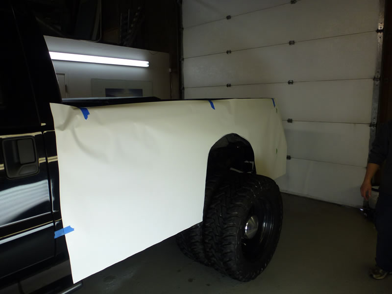 F350 full truck matte clear bra install