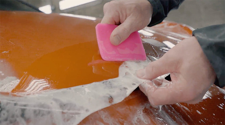 applying suntek reaction PPF