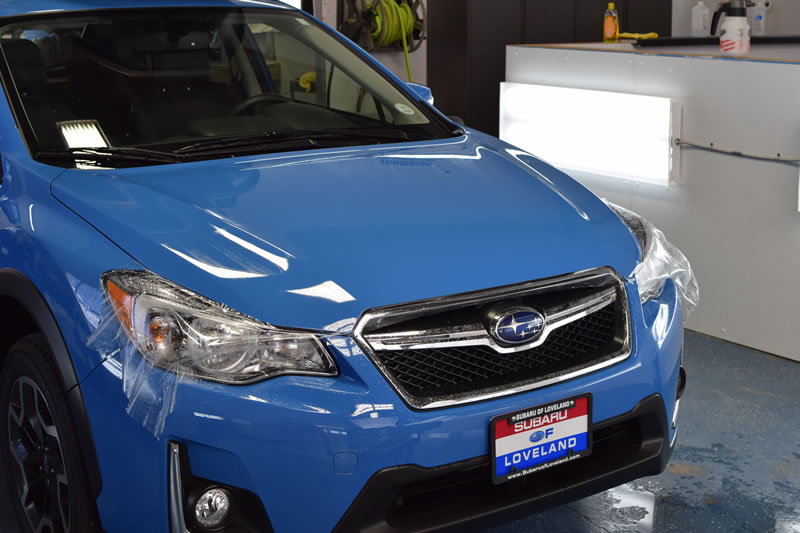 Subaru Crosstrek 18 plat and bumper