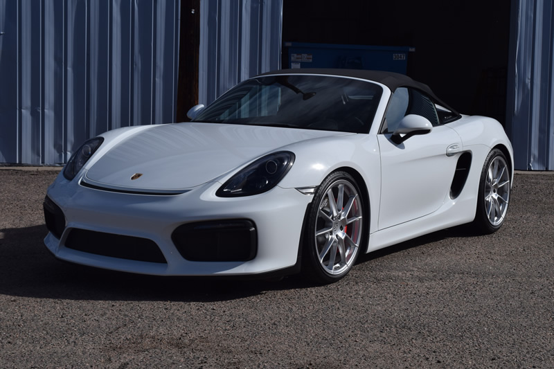 White Boxster Spyder Ultimate PKG