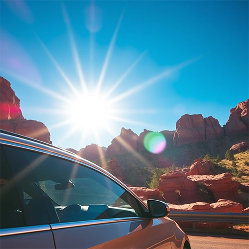 Denver vehicle exposed to intense mountain UV rays